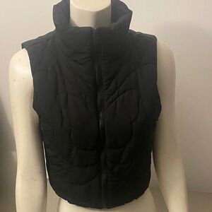 Women's Black Quilted Vest